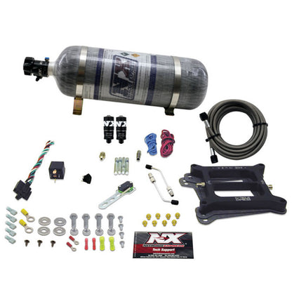 Nitrous Express 4150 Hitman Plus 4-BBL Nitrous Kit (50-200HP) w/Composite Bottle 40041-12 40041-12 Photo - Primary