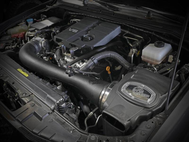 aFe 20-22 Nissan Frontier V6-3.8L Momentum GT Cold Air Intake System w/ Pro DRY S Filter 50-70077D 50-70077D Photo - Mounted