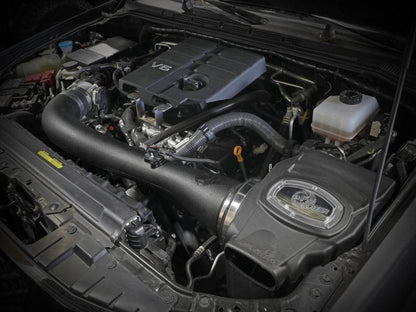 aFe 20-22 Nissan Frontier V6-3.8L Momentum GT Cold Air Intake System w/ Pro DRY S Filter 50-70077D 50-70077D Photo - Mounted