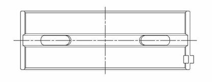 ACL Toyota/Lexus 2JZGE/2JZGTE 3.0L Std Size High Perf w/ Extra Oil Clearance Main Bearin CT-1 Coated 7M8103HXC-STD 7M8103HXC-STD Technical Drawing