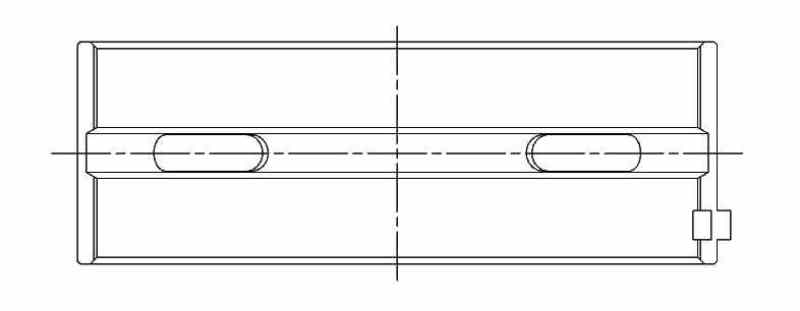 ACL Toyota/Lexus 2JZGE/2JZGTE 3.0L 0.25 Oversized High Performance Main Bearing Set - CT-1 Coated 7M8103HC-.25 7M8103HC-.25 Technical Drawing