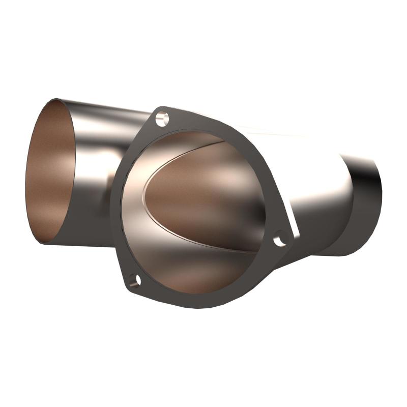 QTP 4in Weld-On QTEC Exhaust Cutout Y-Pipe 10400 10400 Photo - Primary