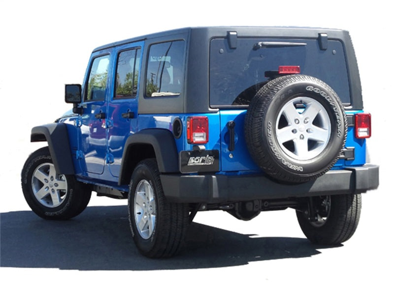 Borla 12-15 Jeep Wrangler 3.6L V6 Auto/Manual Trans Turndown Tip Dual Left Rear Exit Exhaust 140634 140634 Photo - Close Up