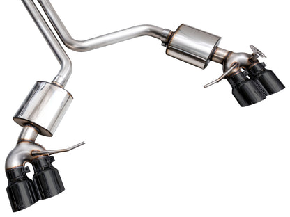 AWE Tuning 2022+ Porsche Macan 2.9TT Touring Edition Catback Exhaust w/ Diamond Black Tips 3015-43952 3015-43952 Photo - out of package