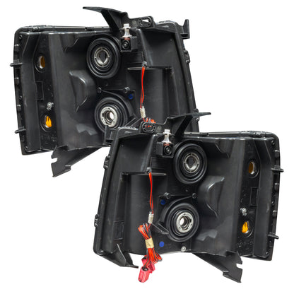 ORACLE Lighting Oracle 07-13 Chevrolet Silverado SMD HL - Black - Round Style - White 7105-001 7105-001 Photo - Mounted