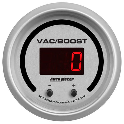 Autometer 52.4mm Silver Switchable 0-1600 PSI/0-110 BAR Vacuum/Boost Ultra-Lite Elite Digital Gauge 6758-UL 6758-UL User 2