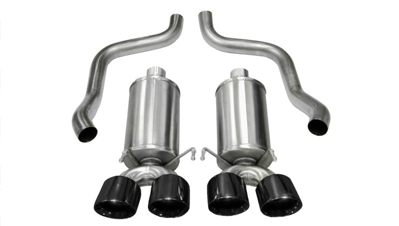 Corsa Performance Black Xtreme Axle-Back Exhaust w/Dual Black 3.5in Tips 09-13 Chevrolet 14470BLK Photo - Primary