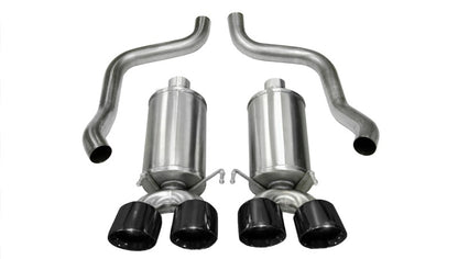 Corsa Performance Black Xtreme Axle-Back Exhaust w/Dual Black 3.5in Tips 09-13 Chevrolet 14470BLK Photo - Primary
