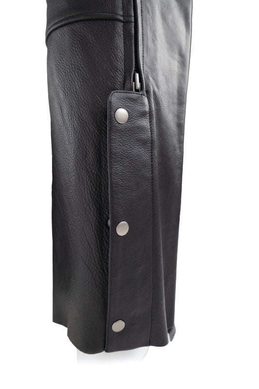 Kuryakyn Leather By River Road Plains Leather Chaps Black - Large 094420 094420 User 3