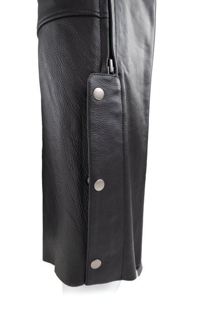 Kuryakyn Leather By River Road Plains Leather Chaps Black - Large 094420 094420 User 3