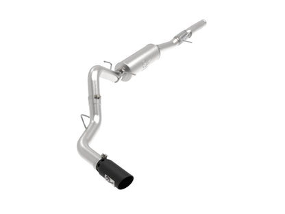 aFe Apollo GT Series 4in 409SS Cat Back Exh System w/Blk Tip 14-18 GM Silverado/Sierra 1500 V8-6.2L 49-44116-B 49-44116-B Photo - Primary