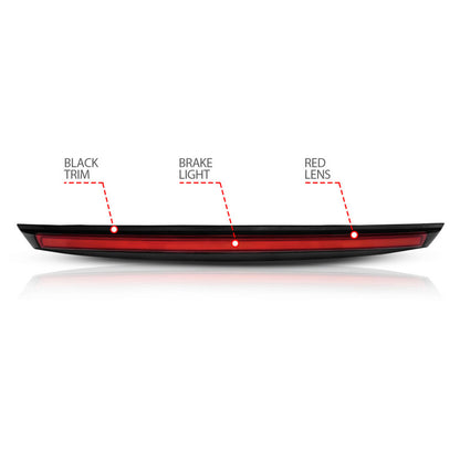 ANZO 2007-2014 Chevrolet Suburban 1500 LED 3rd Brake Light Black Housing Red Lens w/ Spoiler 1pc 531110 531110 User 3
