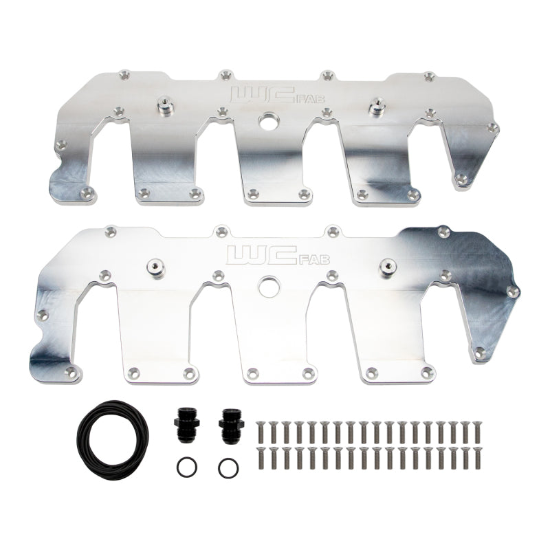 Wehrli 11-16 Chevrolet 6.6L Duramax LML Billet Upper Valve Cover Set - Raw Aluminum WCF100416-RAW