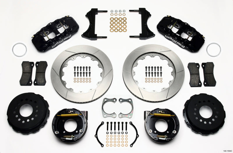 Wilwood AERO4 Rear P-Brake Kit 14.00in Chevy 12 Bolt w/ C-Clips 140-10943 140-10943 Photo - Primary