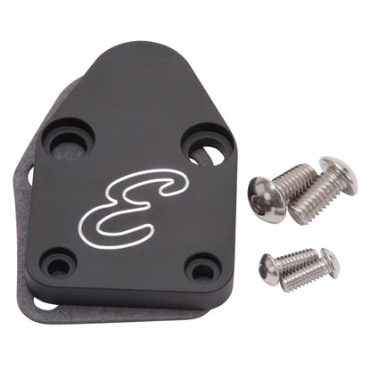 Edelbrock Fuel Pump Block-Off Plate, SBC Billet Aluminum 4020 Photo - Primary