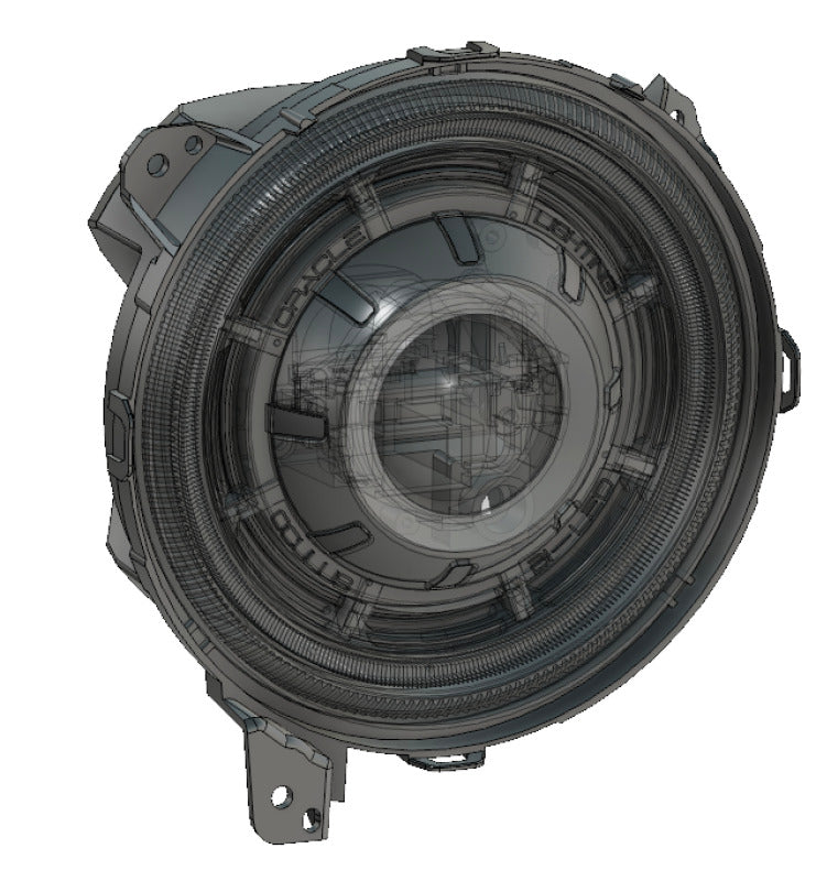 ORACLE Lighting Oracle Oculus Bi-LED Projector Headlights for Jeep JL/Gladiator JT - Matte Black - 5500K 5839-504 5839-504 Technical Drawing