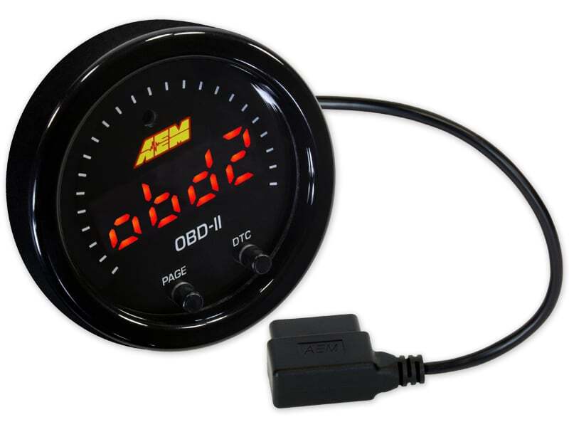 AEM Electronics X-Series OBDII Digital Datastream Gauge Black Bezel & Black Face plate 30-0311 Photo - out of package