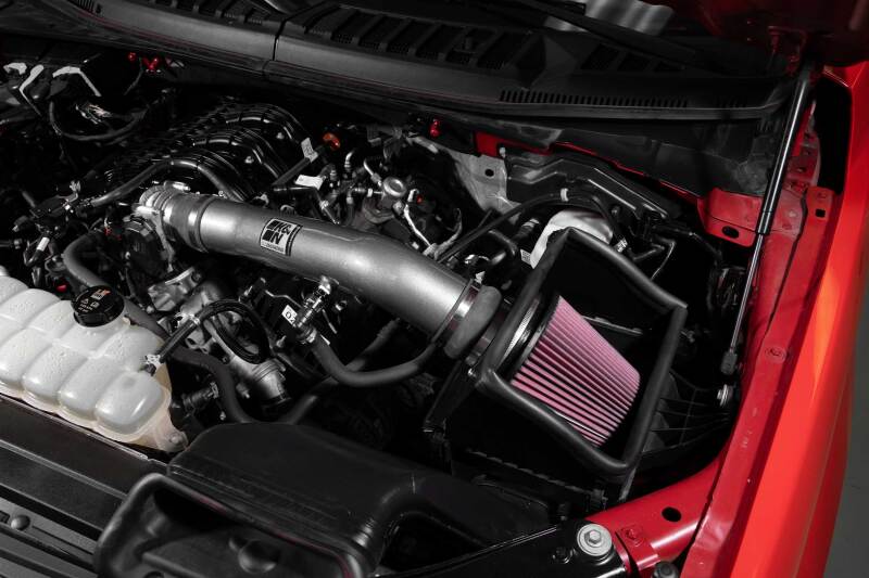 K&N Engineering K&N 18-24 Ford F150 3.3L V6 Performance Air Intake System w/ Red Air Filter 77-2619KC 77-2619KC Photo - Mounted