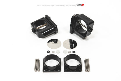 AMS Performance 2009+ GT-R R-35 Alpha CNC Big Bore Throttle Body Set w/ Vibrant HD Flanges ALP.07.08.0006-4 ALP.07.08.0006-4 Photo - Primary