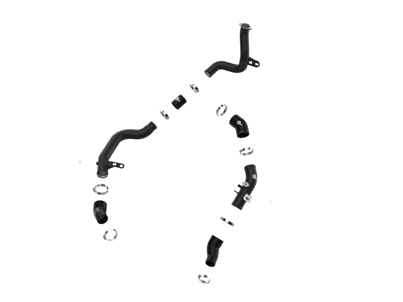 aFe 19-22 Hyundai Veloster N L4 2.0L (t) BladeRunner Aluminum Hot & Cold Charge Pipe Kit - Black 46-20644-B 46-20644-B Photo - Unmounted