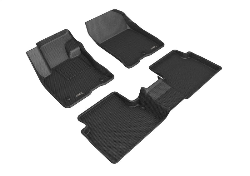 3D MAXpider 21-24 Ford Bronco Sport Kagu 1st / 2nd Row Floormats - Black L1FR14301509 L1FR14301509 Photo - Primary
