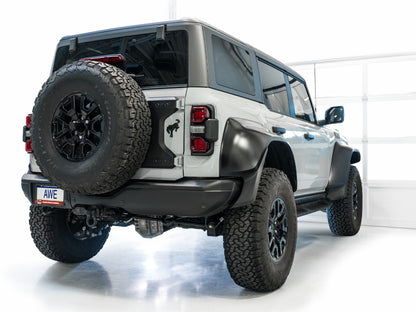 AWE Tuning 22-24 Ford Bronco Raptor 4WD Dual BashGuards Cat-Back SwitchPath Exhaust (No Tips) 3025-31327 3025-31327 Photo - Mounted