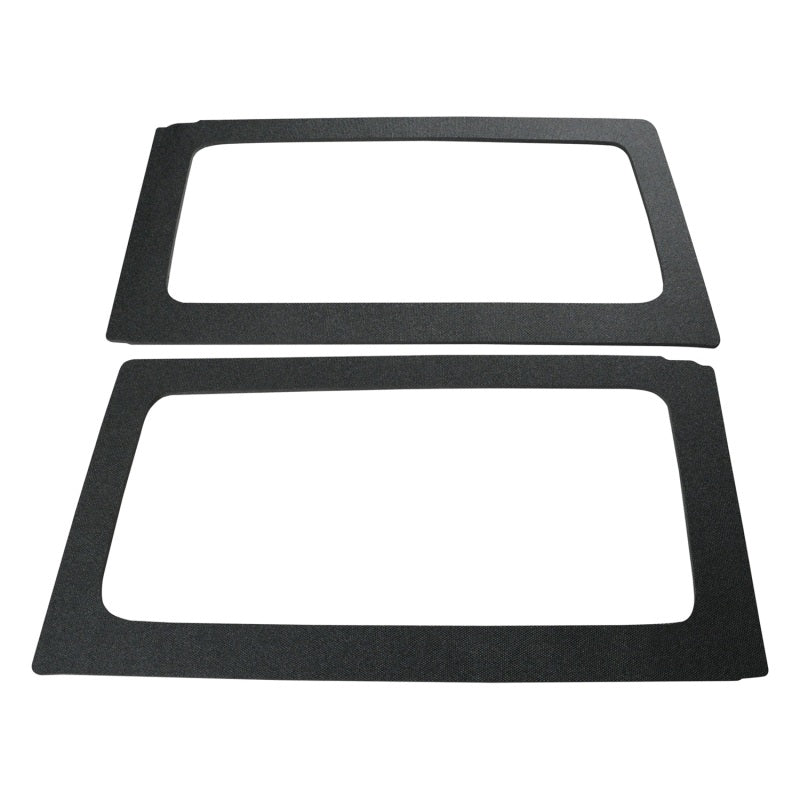 DEI 11-18 Jeep Wrangler JK 2-Door Boom Mat Rear Side Window Trim - 2 Piece - Black 50152 50152 Photo - Primary