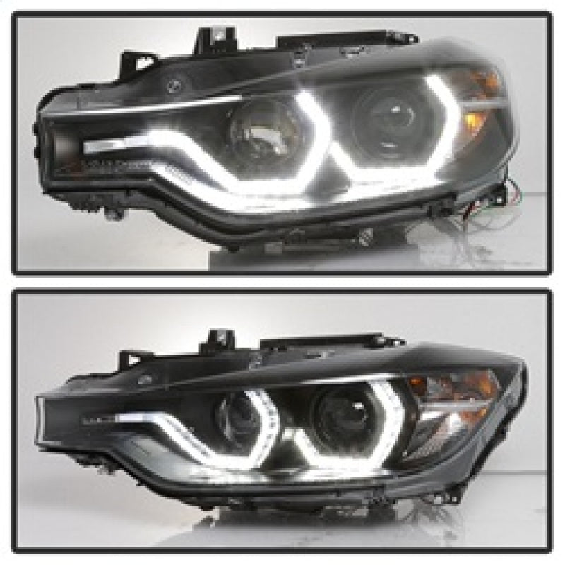 Spyder 12-14 BMW F30 3 Series 4DR Projector Headlights - LED DRL - Black (PRO-YD-BMWF3012-DRL-BK) 5084347 5084347 Photo - Unmounted