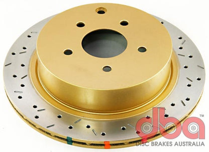 DBA 7/05+ Nissan Murano / 03-06 Infiniti FX35/FX45 Rear Cross Drilled & Slotted 4000 Series 42313XS 42313XS Photo - Primary