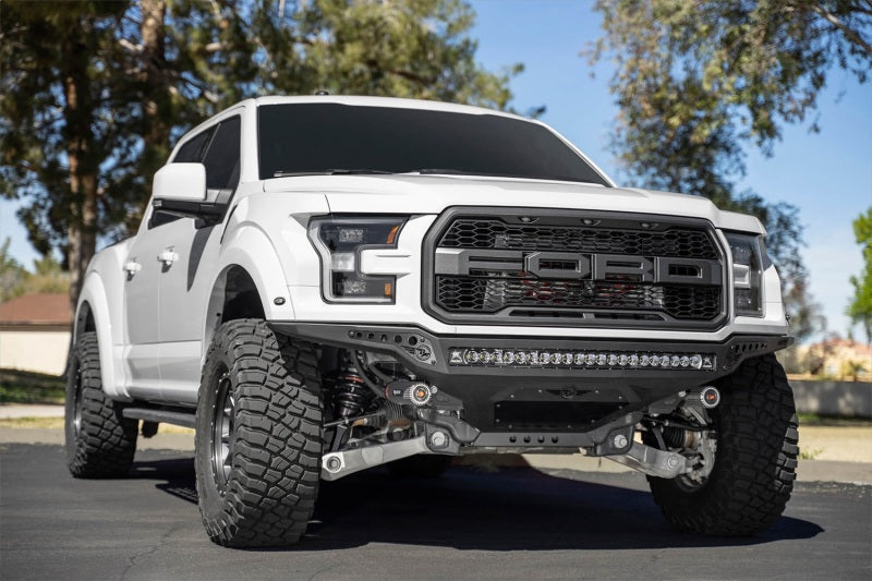 Addictive Desert Designs 17-20 Ford F-150 Raptor Rock Fighter Frame Cut Front Bumper F114922770103 F114922770103 Photo - Mounted