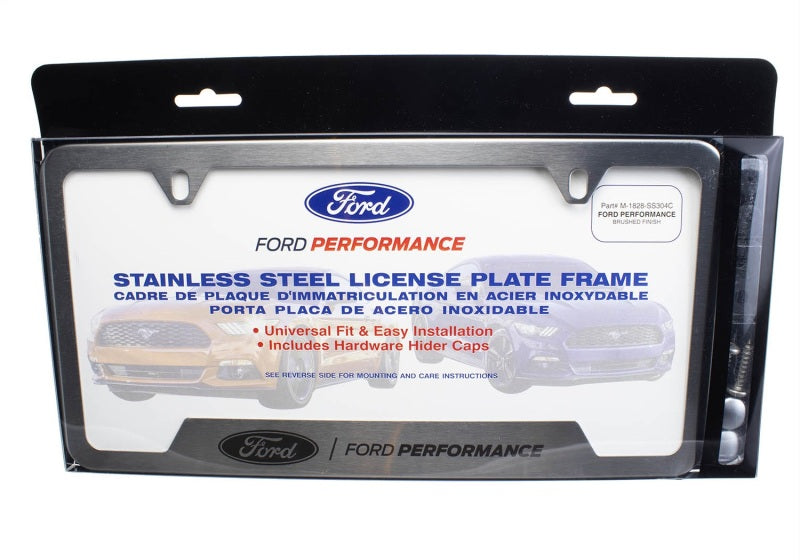 Ford Racing Stainless Steel Ford Performance License Plate Frame M-1828-SS304C M-1828-SS304C Photo - Unmounted