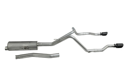 Gibson 2020 Jeep Gladiator JT Rubicon 3.6L 3in/2.5in Cat-Back Dual Split Exhaust - Black Elite 617410B 617410B Photo - Primary