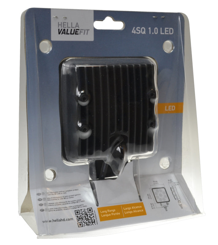 Hella ValueFit Work Light 4SQ 1.0 LED MV LR LT 357102002 357102002 Photo - in package