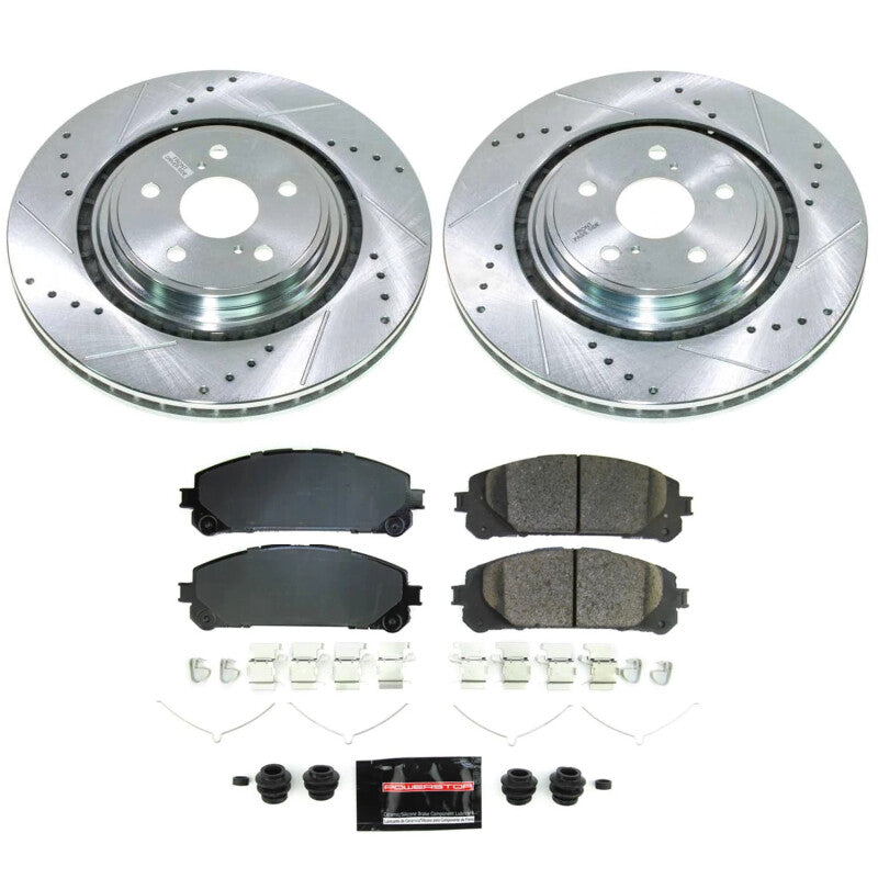 PowerStop Power Stop 20-22 Toyota Highlander Front Z23 Evolution Brake Kit K8753 K8753 Photo - Primary