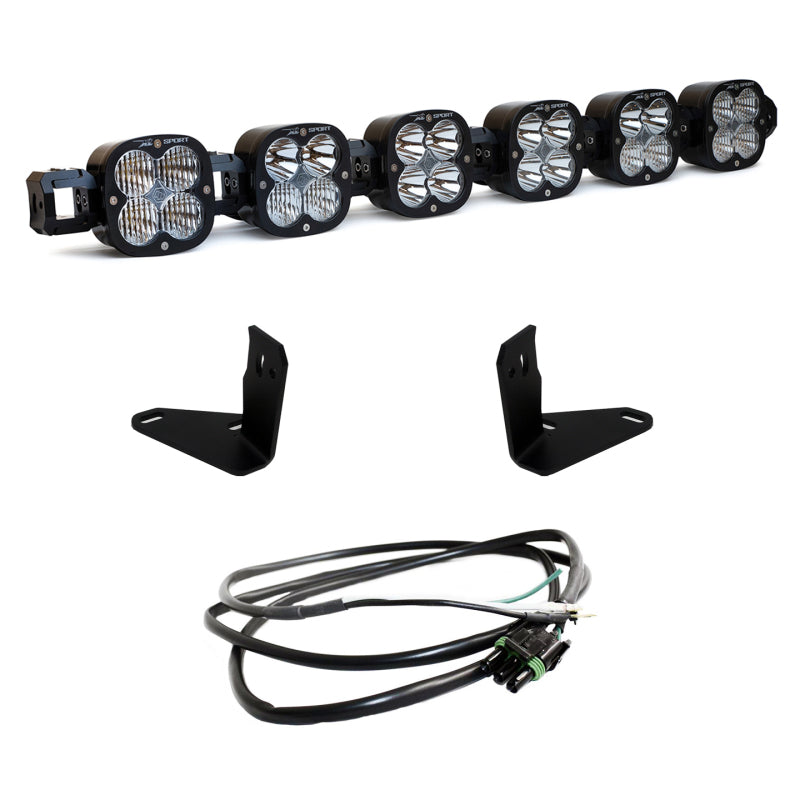 Baja Designs 2021+ Ford Bronco 6 XL Linkable Light Bar Kit Steel Bumper Mount w/Upfitter 447750UP 447750UP User 1
