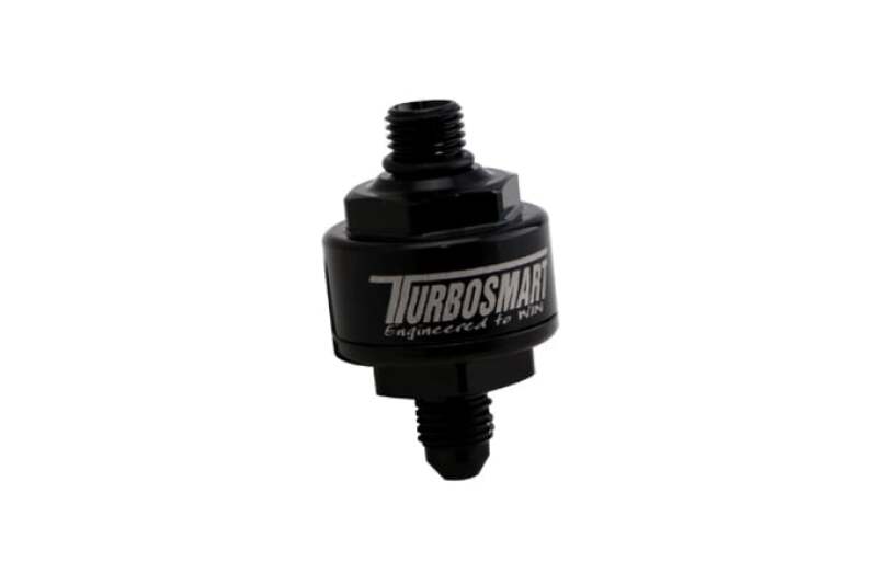 Turbosmart Billet Turbo Oil Feed Filter w/ 44 Micron Pleated Disc Black TS-0804-1003 Photo - Primary