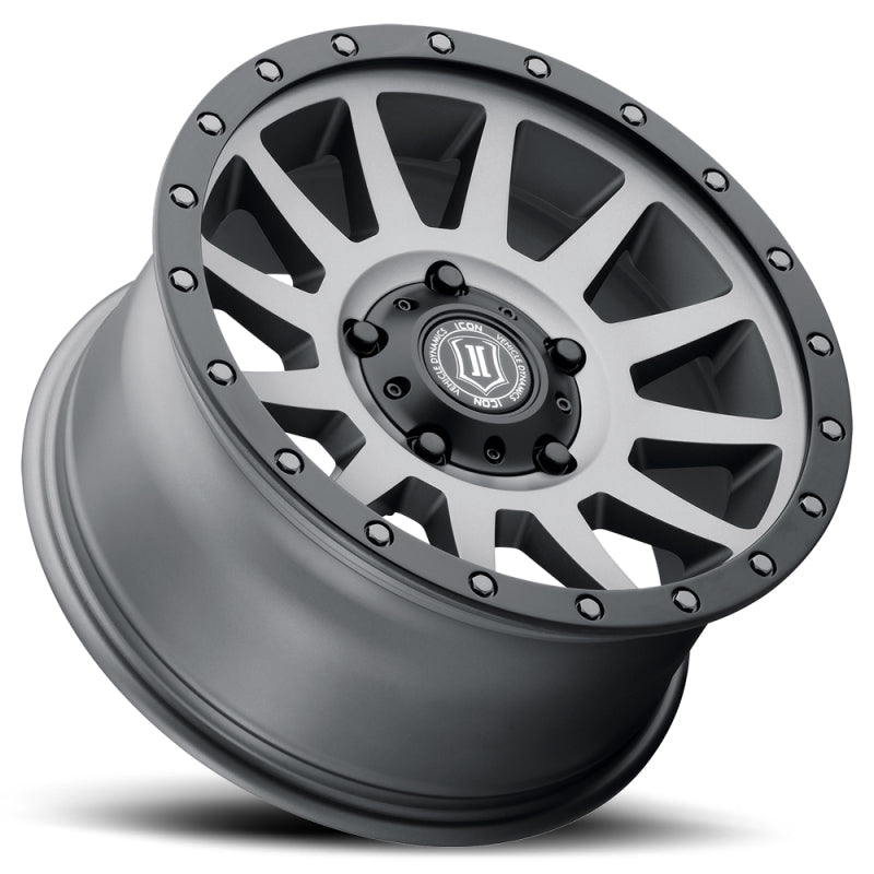 ICON Compression 17x8.5 5x150 25mm Offset 5.75in BS 110.1mm Bore Titanium Wheel 2017855557TT 2017855557TT Photo - Unmounted