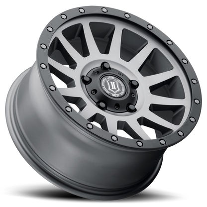 ICON Compression 17x8.5 5x150 25mm Offset 5.75in BS 110.1mm Bore Titanium Wheel 2017855557TT 2017855557TT Photo - Unmounted