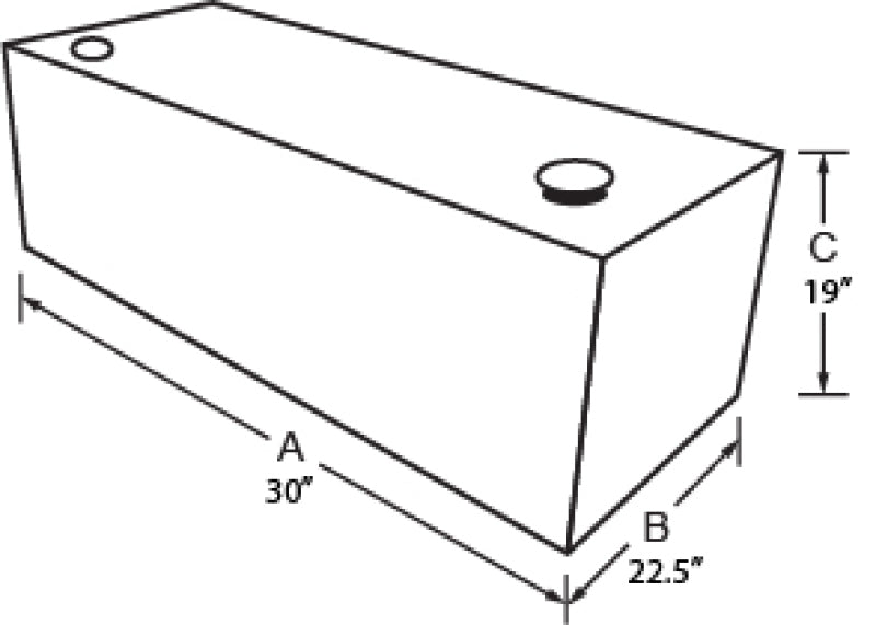 Tradesman Aluminum Rectangular Liquid Storage Tank (55 Gallon Capacity) - Brite 3155