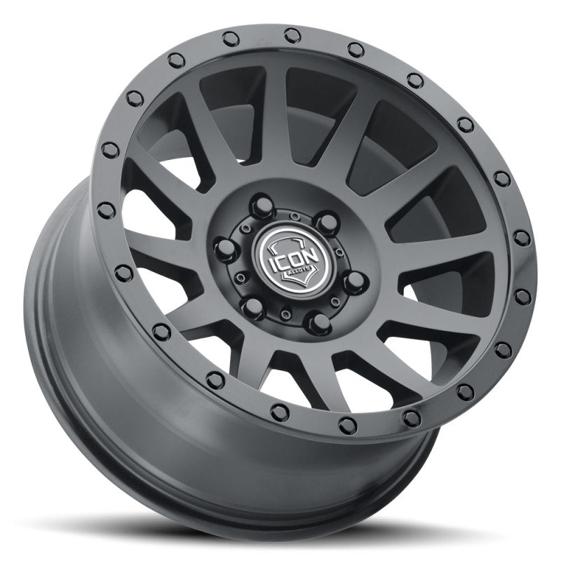 ICON Compression 18x9 5x150 25mm Offset 6in BS 110.1mm Bore Double Black Wheel 2018905560DB 2018905560DB Photo - Unmounted