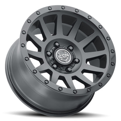 ICON Compression 18x9 5x150 25mm Offset 6in BS 110.1mm Bore Double Black Wheel 2018905560DB 2018905560DB Photo - Unmounted
