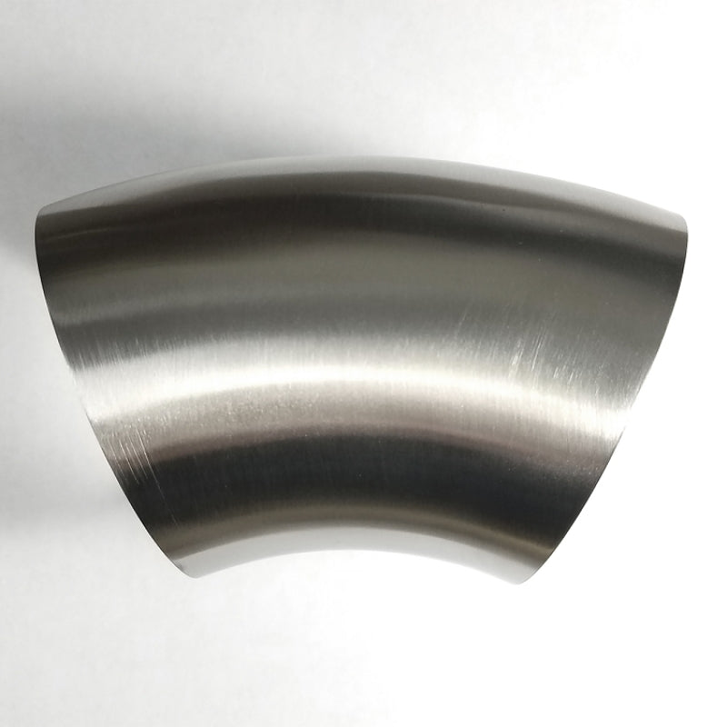 Stainless Bros 3.5in SS304 45 Degree Bend Elbow - 1D / 3.5in CLR - 16GA / .065in Wall - No Leg 601-08926-3100