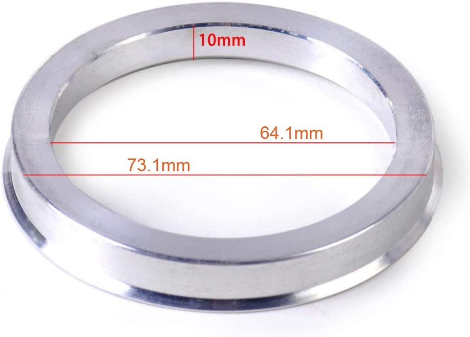 PrivateLabelMfg Wheel Hub Centric Ring Set 73.1 - 64.1mm