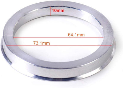 PrivateLabelMfg Wheel Hub Centric Ring Set 73.1 - 64.1mm