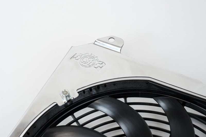 CSF 92-00 Civic All-Aluminum Fan Shroud w/ 12-inch SPAL 2858F Photo - Close Up