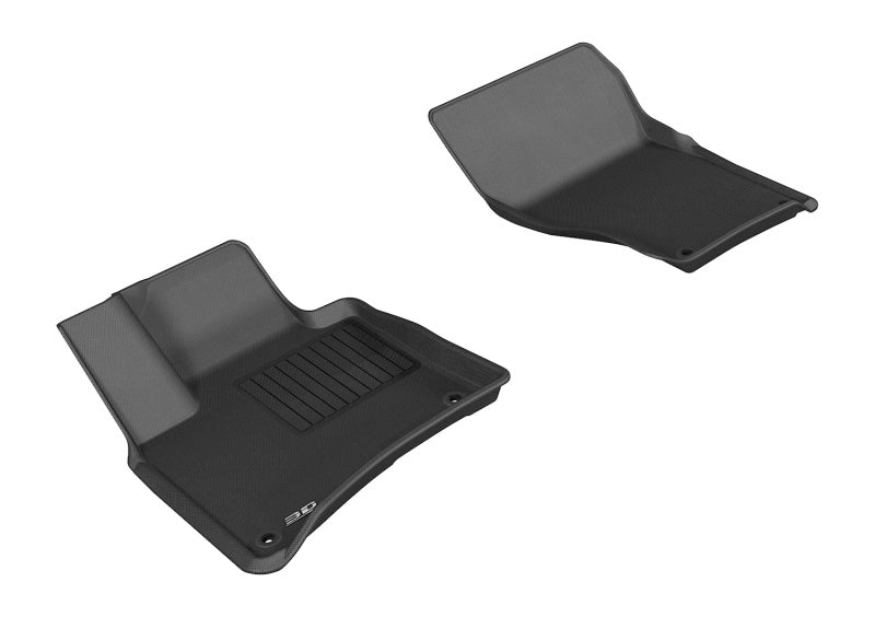 3D MAXpider 2011-2018 Porsche/Volkswagen Cayenne/Touareg Kagu 1st Row Floormat - Black L1PO01011509 L1PO01011509 Photo - Primary