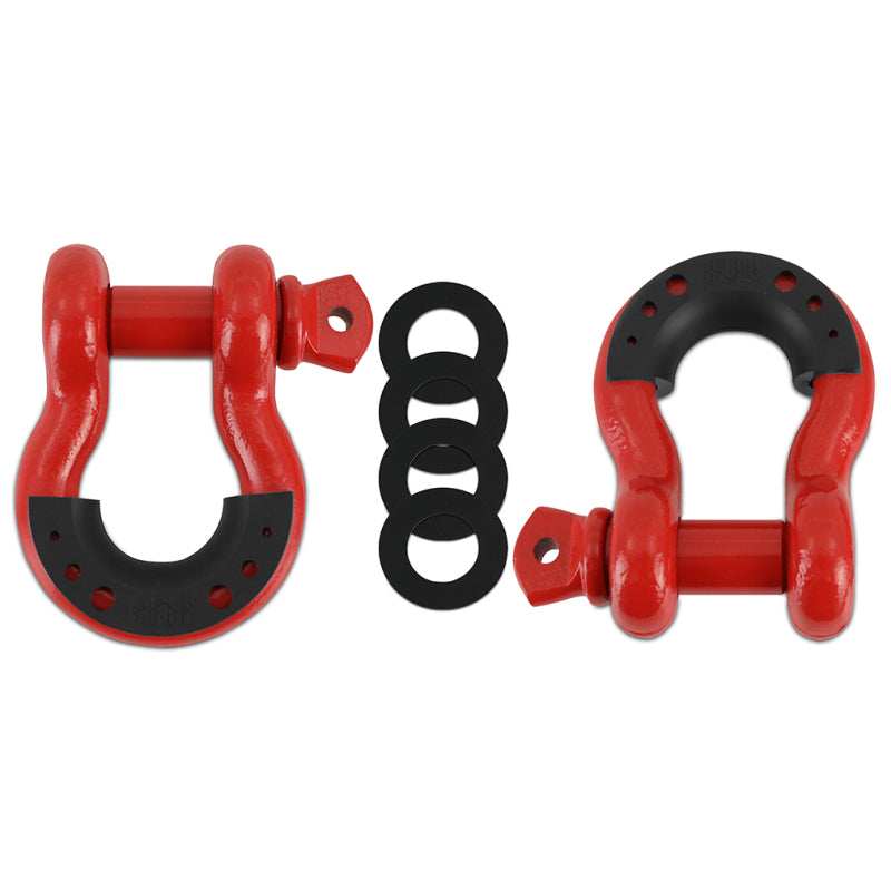 Borne Off-Road Borne D-Ring Shackle Set Red BNDR-RD BNDR-RD Photo - Primary