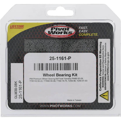 Pivot Works Yamaha Wheel Bearing Kit Premium Bearings 25-1161-P 25-1161-P Photo - Primary
