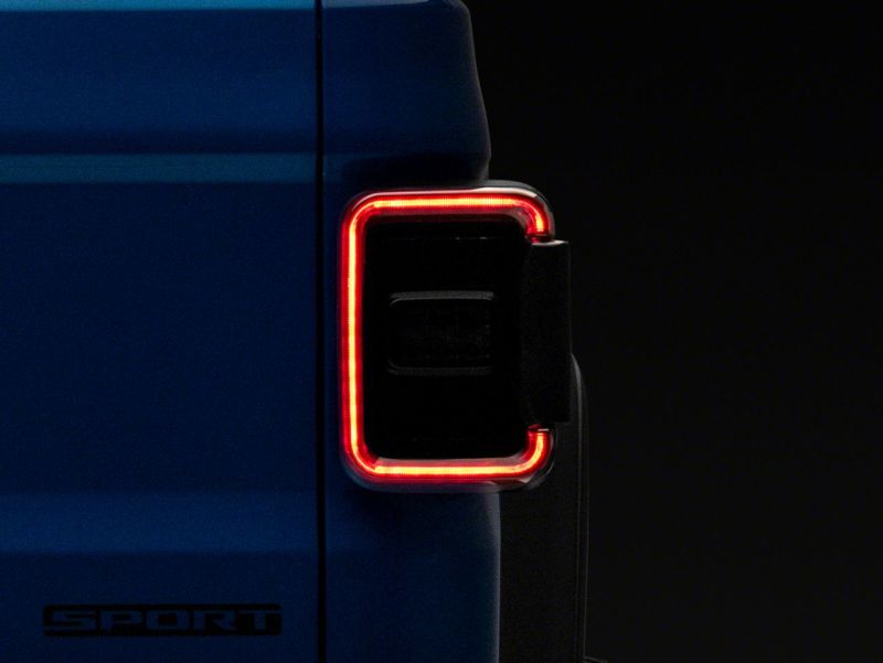Raxiom 20-23 Jeep Gladiator JT Axial Series LED Tail Lights- Blk Housing (Smoked Lens) JG10568 JG10568 Photo - Close Up