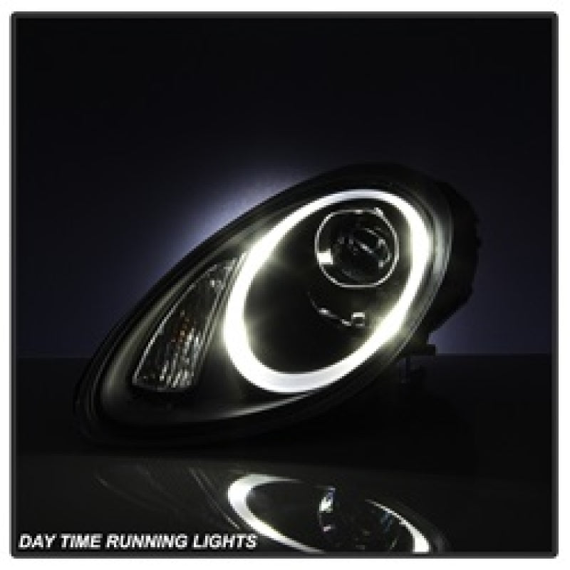 Spyder Porsche Cayman 05-08 Headlights - Halogen Model Only - Black PRO-YD-P98705-HID-DRL-BK 5083210 5083210 Photo - Unmounted